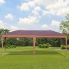 Outsunny 10' x 20' Outdoor Gazebo Pop Up Canopy Party Tent with Carrying Bag, Coffee