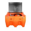 116 Gallon Diesel Poly Fuel Tank, Ratchet Strap Recesses, 15 GPM Fuel Pump, Lockable Lid, Reinforced Single Wall Design, TMG-DFT116